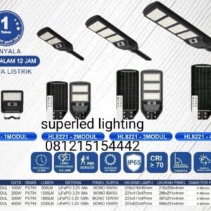 Lampu Jalan Solar Cell HL8221 Hinolux 100w