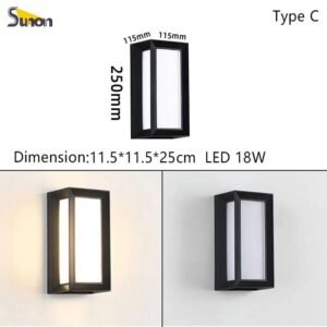 Lampu Dinding Kosongan Fitting E27 waterproof