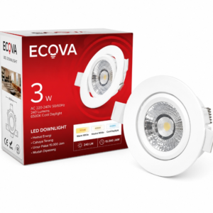 Lampu Spotlight Cob Adjustable Slim Ecova