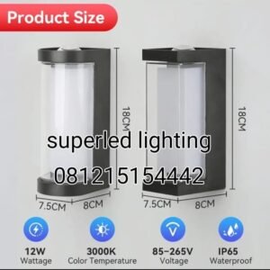 Lampu Dinding 12 Watt 2 Mode Pencahayaan
