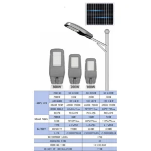 Lampu Jalan Solar Cell 200 Watt